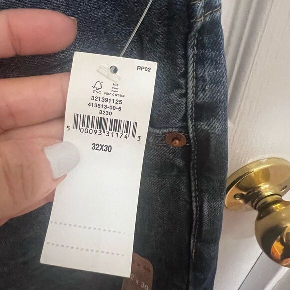 NWT Gap Mens original straight leg relaxed through hip & thigh size 32x30 - Picture 7 of 13